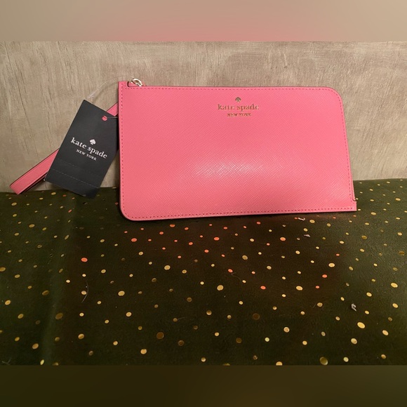 kate spade Handbags - NWT kate spade Medium Wristlet Blossom Pink